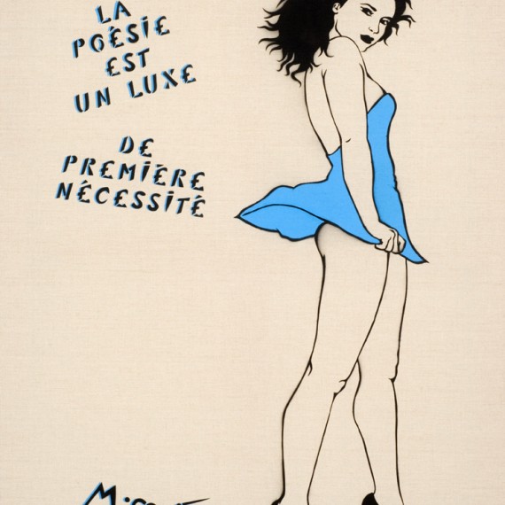 Miss.Tic, exposition FlashBack à la galerie Lélia Mordoch rue Mazarine à Paris